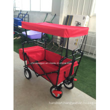 Red Color Canopy Wagon with Brake